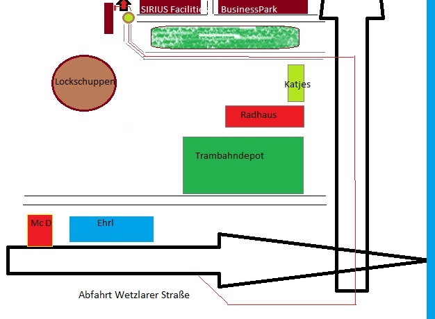 Gesch�ftsstelle Babelsberg im Sirius Business Park, Anfahrt �ber den Nuthe-Schnellweg, Kieser Training